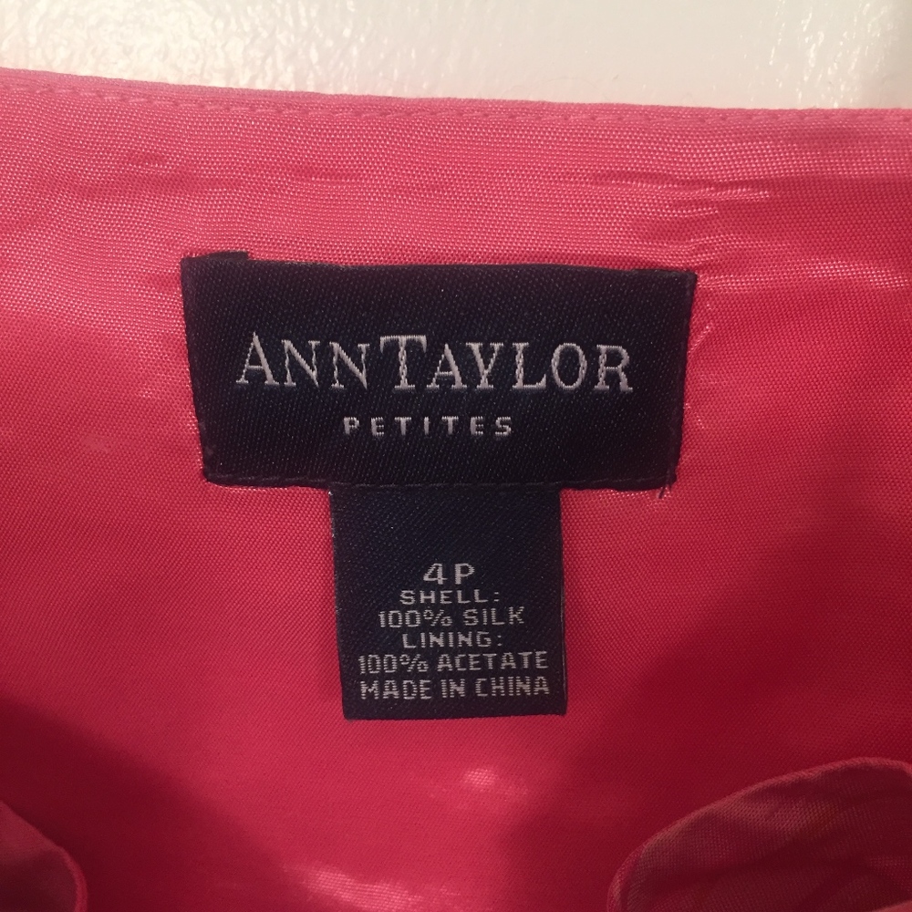 Vintage Ann Taylor 100% Silk Pink Stripe Camisole - Picture 8 of 8